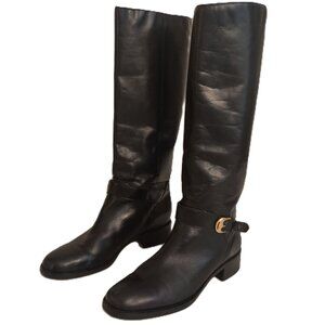 Aigner Black Riding Boots Womens Size 7.5